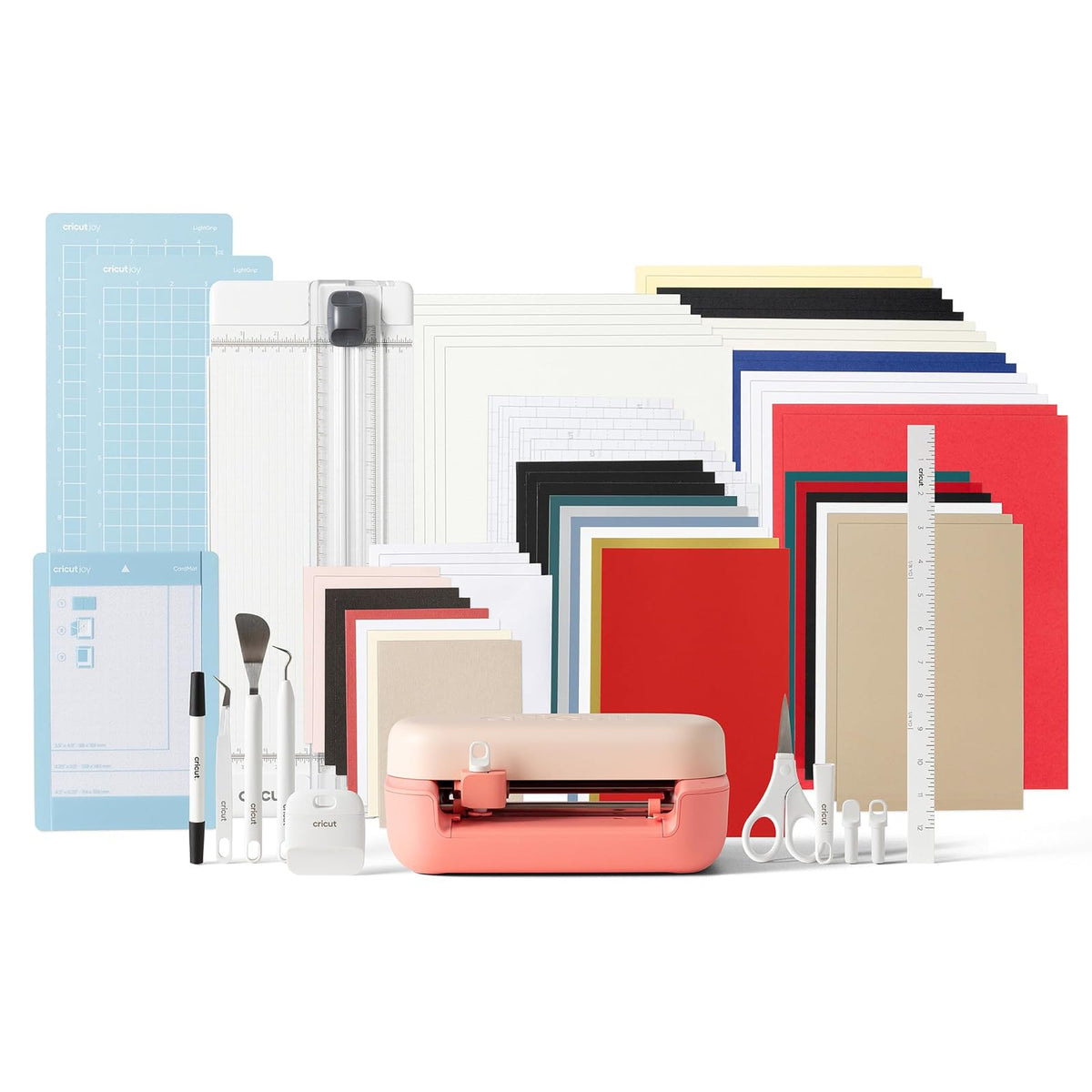 Cricut Joy 2 + Ultimate Bundle Coral, Incluye Suministros para 75 Proyectos - Paquete de proyectos 55