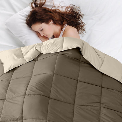 Amrapur Overseas 2dwncmfg Plumón de Ganso Alternativa Microfibra Acolchado Reversible Colcha