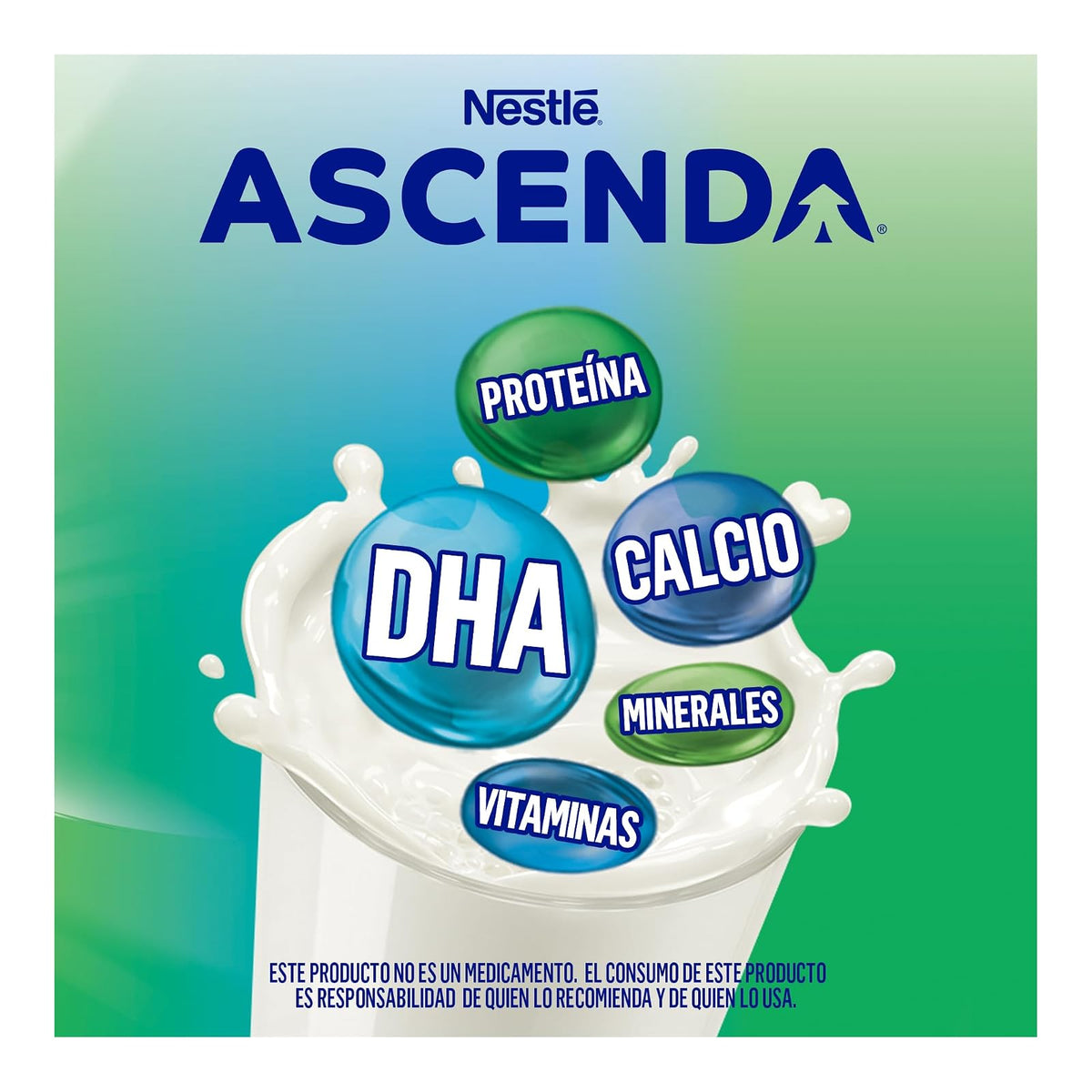 ASCENDA Suplemento Alimenticio Sabor Vainilla Lata de 900g