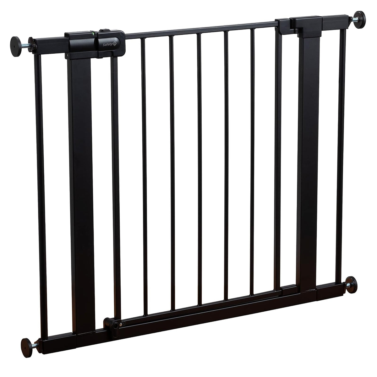Safety 1st Puerta de Paseo Easy Install GA105CBLK | Negro, metal, 28 in alto, ajustable 29-38 in, 6-24 meses