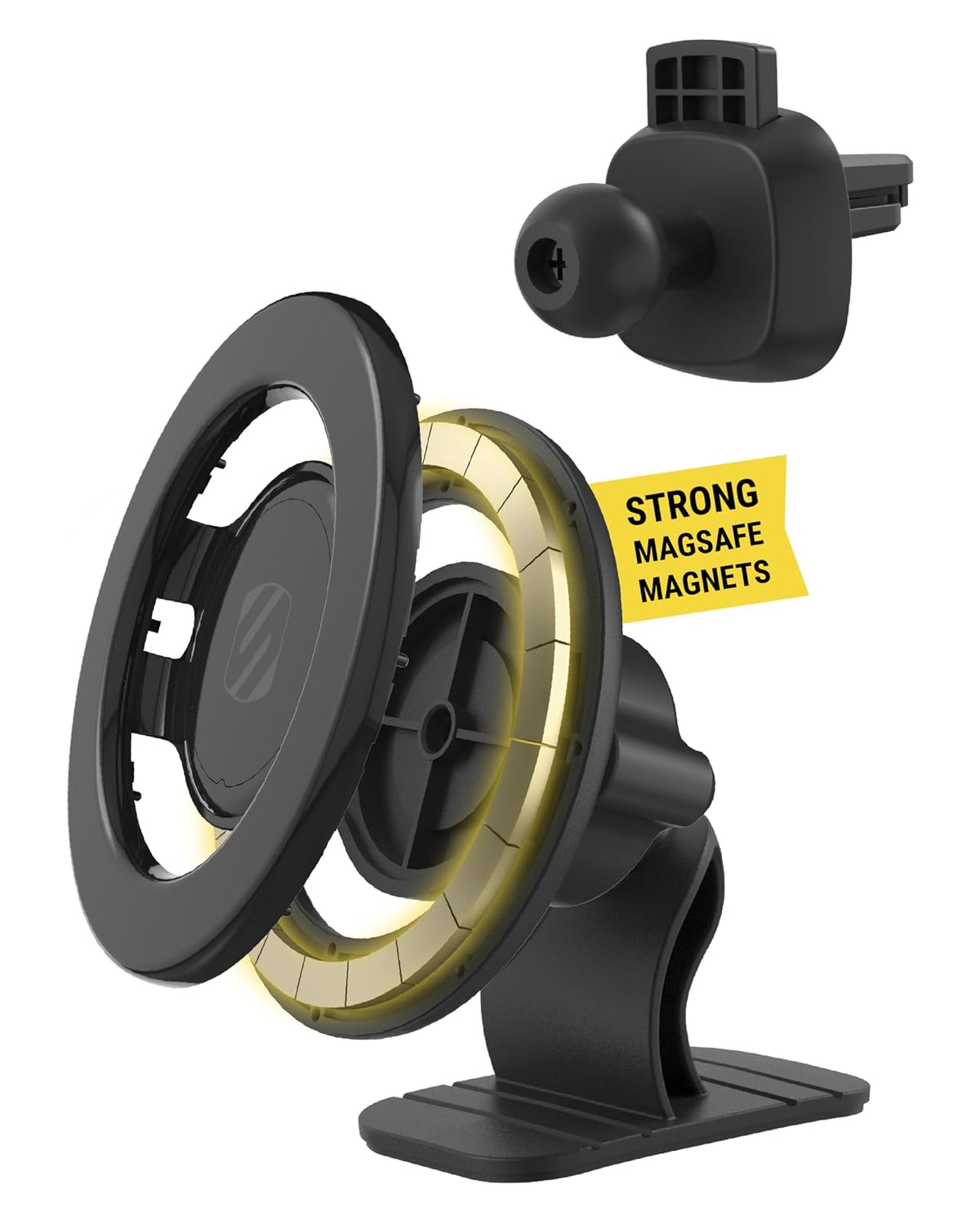 Scosche MagicMount Vent Soporte Magnético para Celular Negro - Dash - ventilación