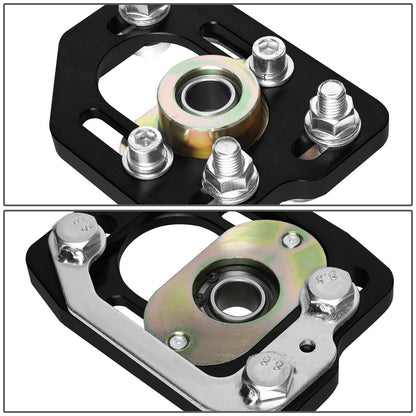 DNA Motoring CBK-PLT-FM90-BK Placas Delanteras Cámara/Ruedas Negras para Ford Mustang 90-93