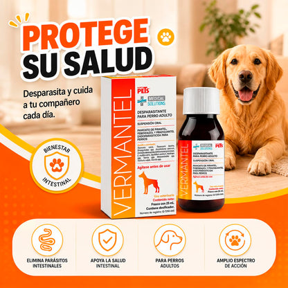 Fancy Pets MS Vermantel Desparasitante en Suspensión 25 ml para Perros Adultos