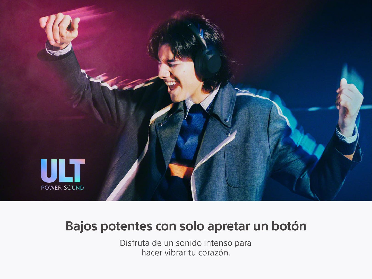 Sony Audífonos Inalámbricos ULT Wear con Bajos Potentes y Cancelación de Ruido - Negro
