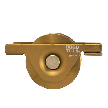 Dogotuls ZF5340 Rueda para portón de acero v soporte 80mm