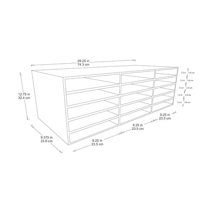 'Pacon aula Keepers – Construcción ranuras de almacenamiento de papel para 22,9 x 30,5 cm Papel, 15 (001310)