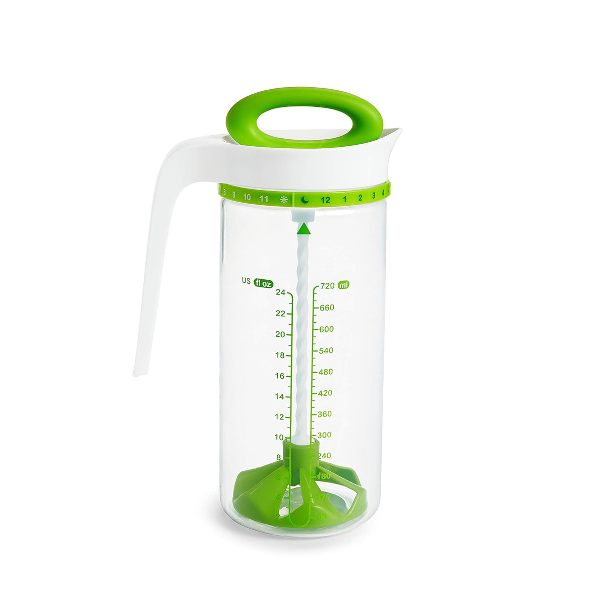 Munchkin Smart Blend - Jarra de mezcla de fórmula y almacenamiento de leche materna, 24 onzas, verde