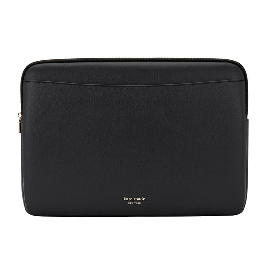 Kate Spade New York Saffiano - Funda para portátil de 14 Pulgadas, Color Negro, Compatible con Todos los Dispositivos MacBook M Series de hasta 14 Pulgadas