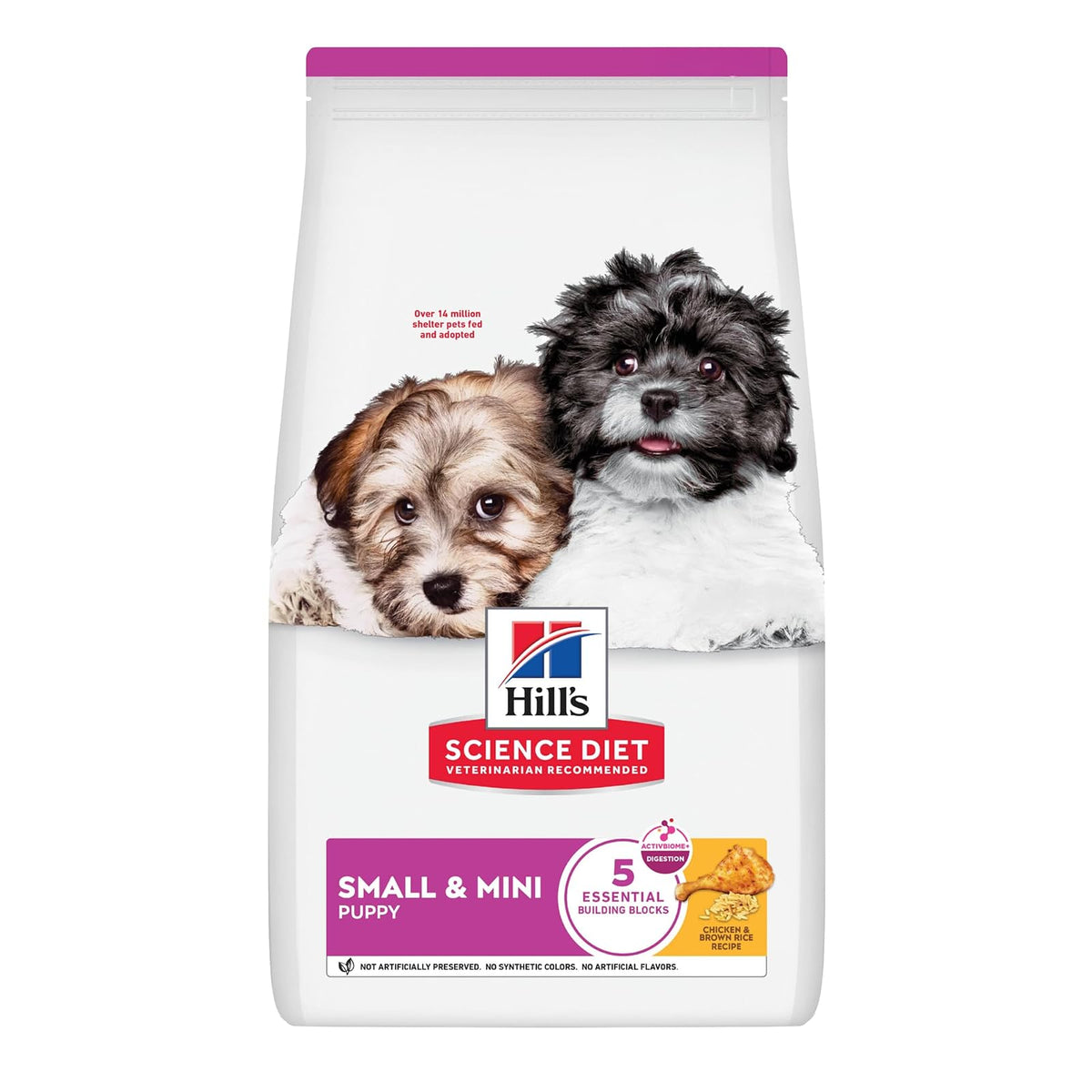 Hill's Science Diet Small Mini Croquetas para Cachorro Sabor Pollo 2Kg | Croquetas Hill's para perro, pollo real, razas pequeñas, crecimiento sano, desarrollo cerebral con DHA, soporte inmunológico