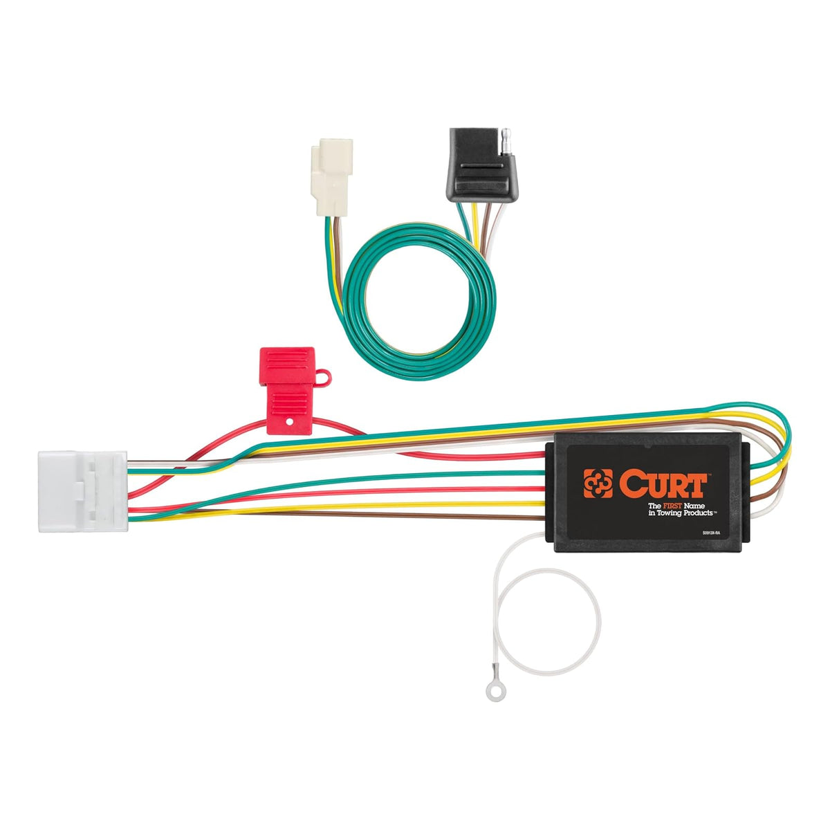 CURT Arnés de Cableado Personalizado para Remolque de 4 Pines 56217 para Toyota Highlander y Lexus RX350