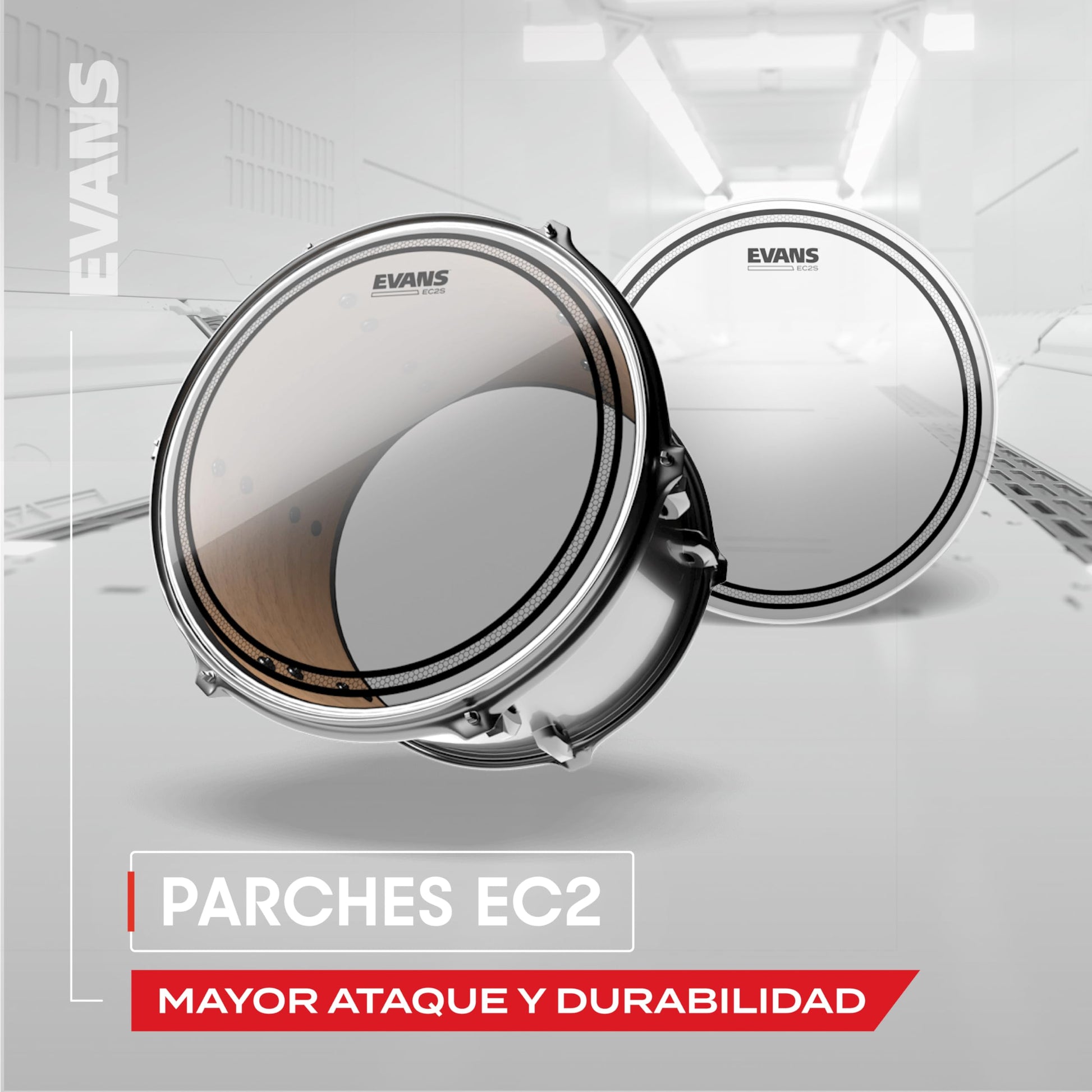 Evans ETP-EC2SCLR-F Parche Juego, 10-12-14 pulgadas
