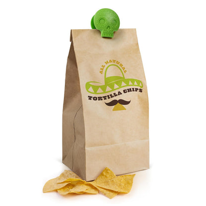 Genuine Fred Snack Spirits Clips para Bolsas Calavera Día de Muertos, Juego de 4