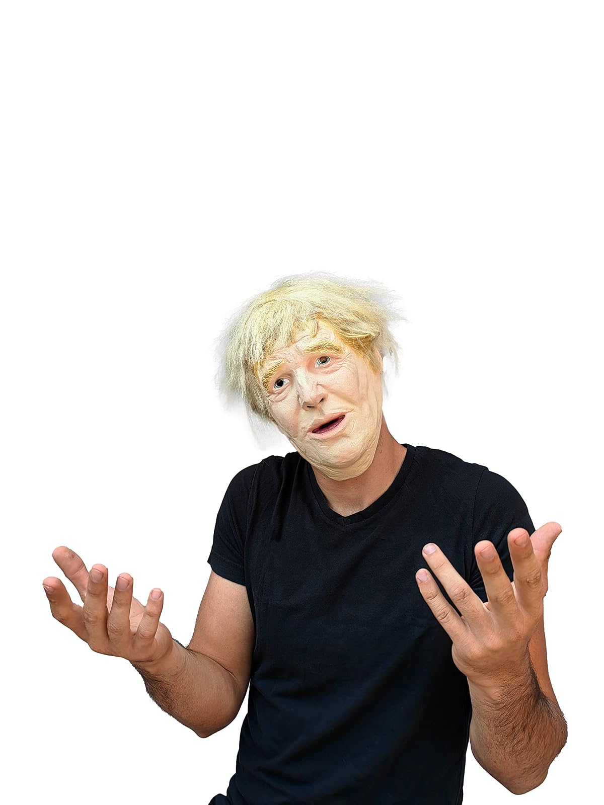 Ghoulish Productions Boris Johnson With Hair, Máscaras de Ministro del Reino Unido, Máscara de Famosas Personas Ideal para Halloween, Fiestas de Disfraces e Imitación