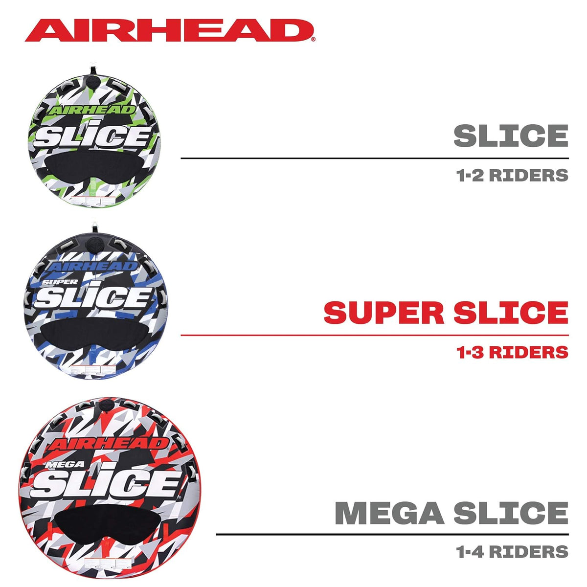 Airhead Super Slice | Tubo remolcable para 1-3 Jinete para navegar