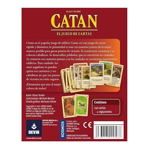 Devir Catan Cartas Mini Juego De Mesa en Español