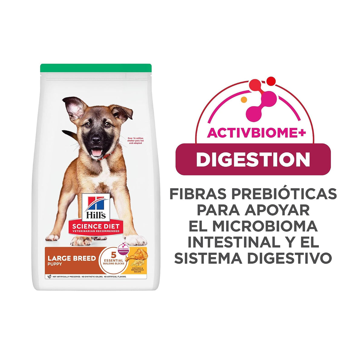 Hill's Science Diet Croquetas para Cachorro Sabor Pollo 12.5Kg | Croquetas Hill's para perro, pollo real, razas grandes, crecimiento sano, desarrollo cerebral con DHA, soporte inmunológico