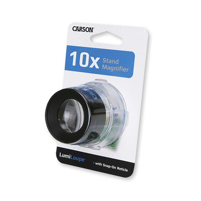 Carson LumiLoupe 10X Power Stand Magnifier With Dual Lens (LL-20)