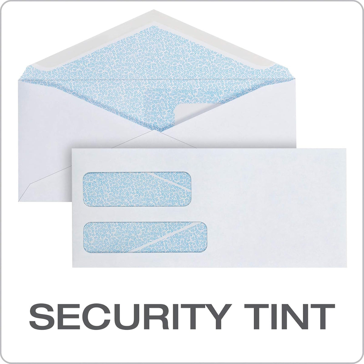Columbian Envelopes Columbian (#9) Dubl-Vue - Sobres de seguridad para ventana, 3-7/8 x 8-7/8 pulgadas, blanco tintado, 500 unidades (CO165)