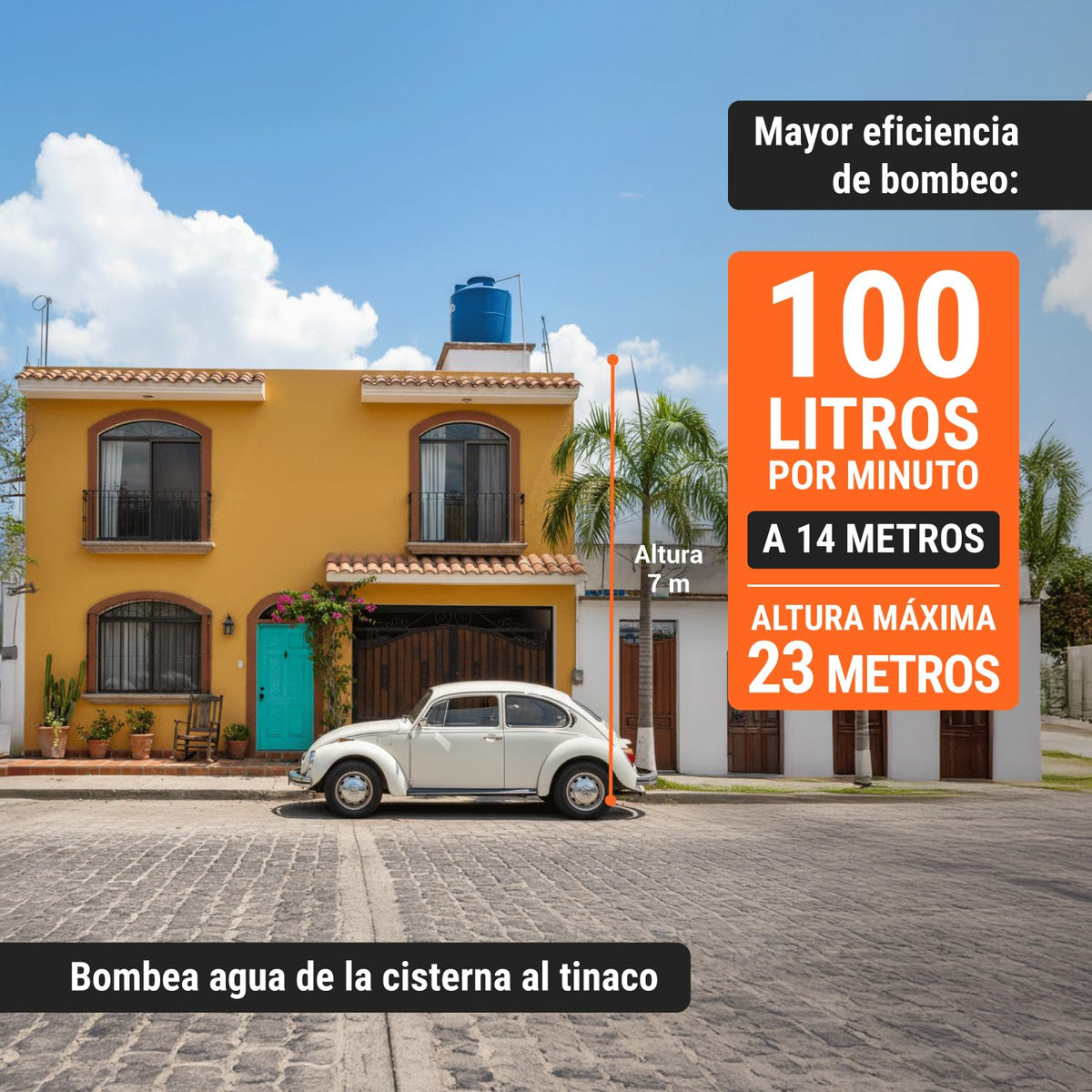Truper BOAC-3/4A, Bomba centrífuga para agua de 3/4 HP