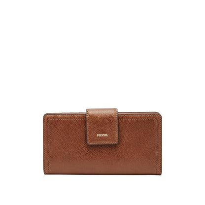 Fossil - Bolso de mano para mujer con marco clásico de piel