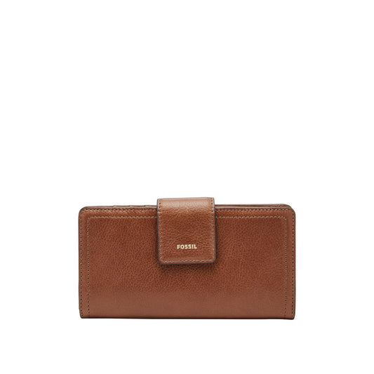 Fossil - Bolso de mano para mujer con marco clásico de piel