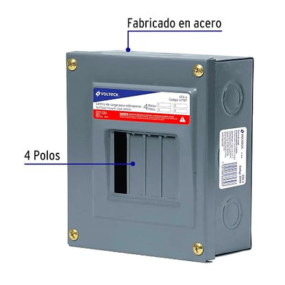 Volteck CCS-4, Centro de carga de sobreponer