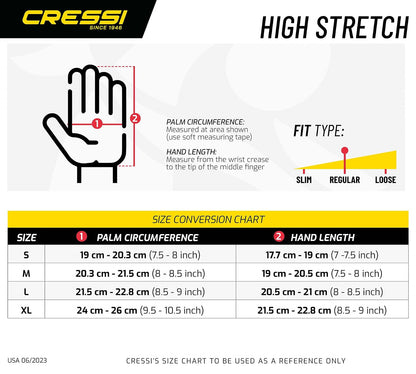 Cressi Guantes de Neopreno de Alta Elasticidad: Calidad Desde 1946