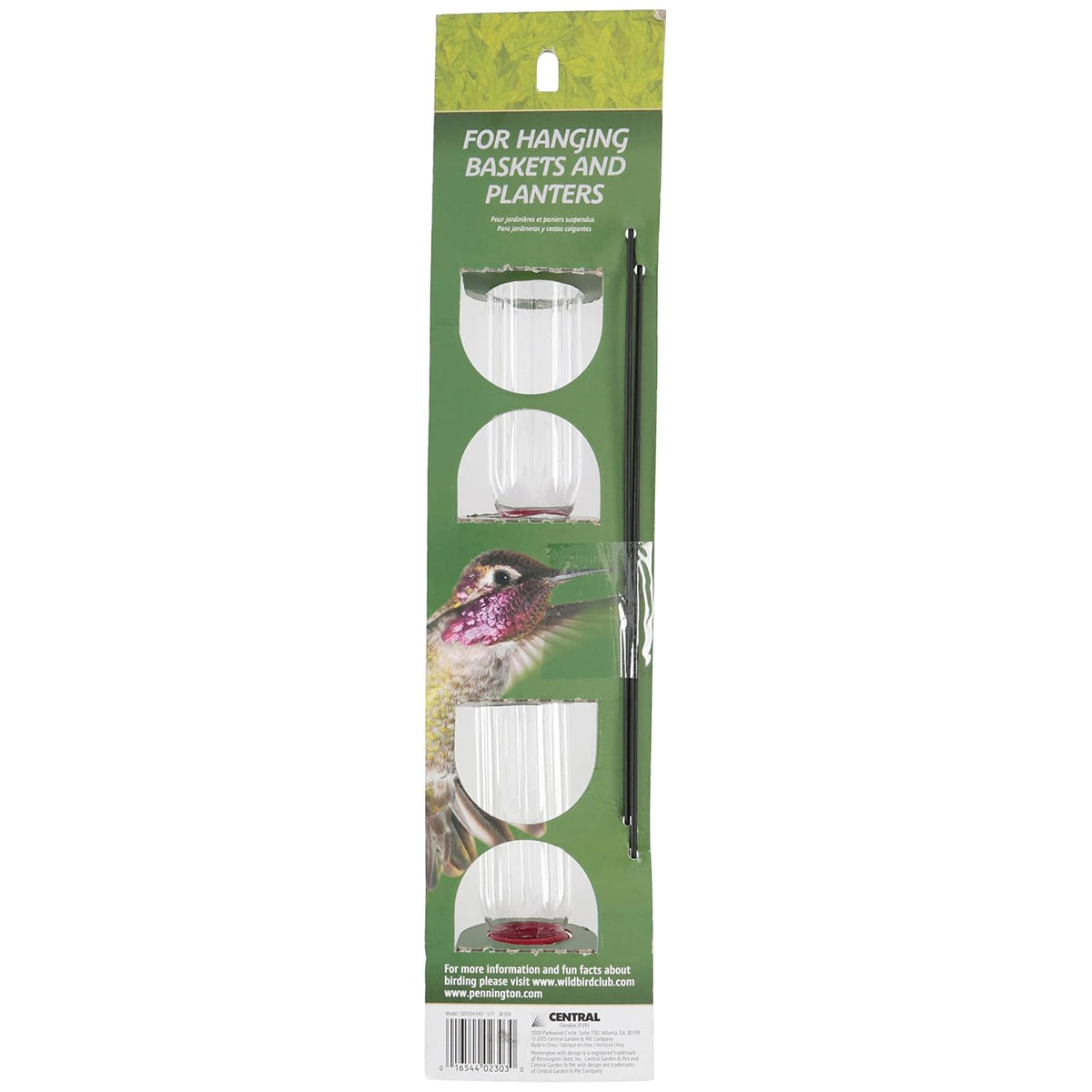 Pennington 100504340 - Macetero para colibríes, Color Rojo