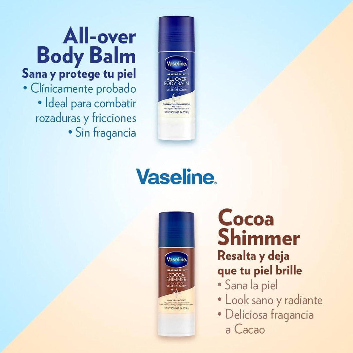 Vaseline - Bálsamo Corporal En Barra (1 Pieza de 40 g.), Original