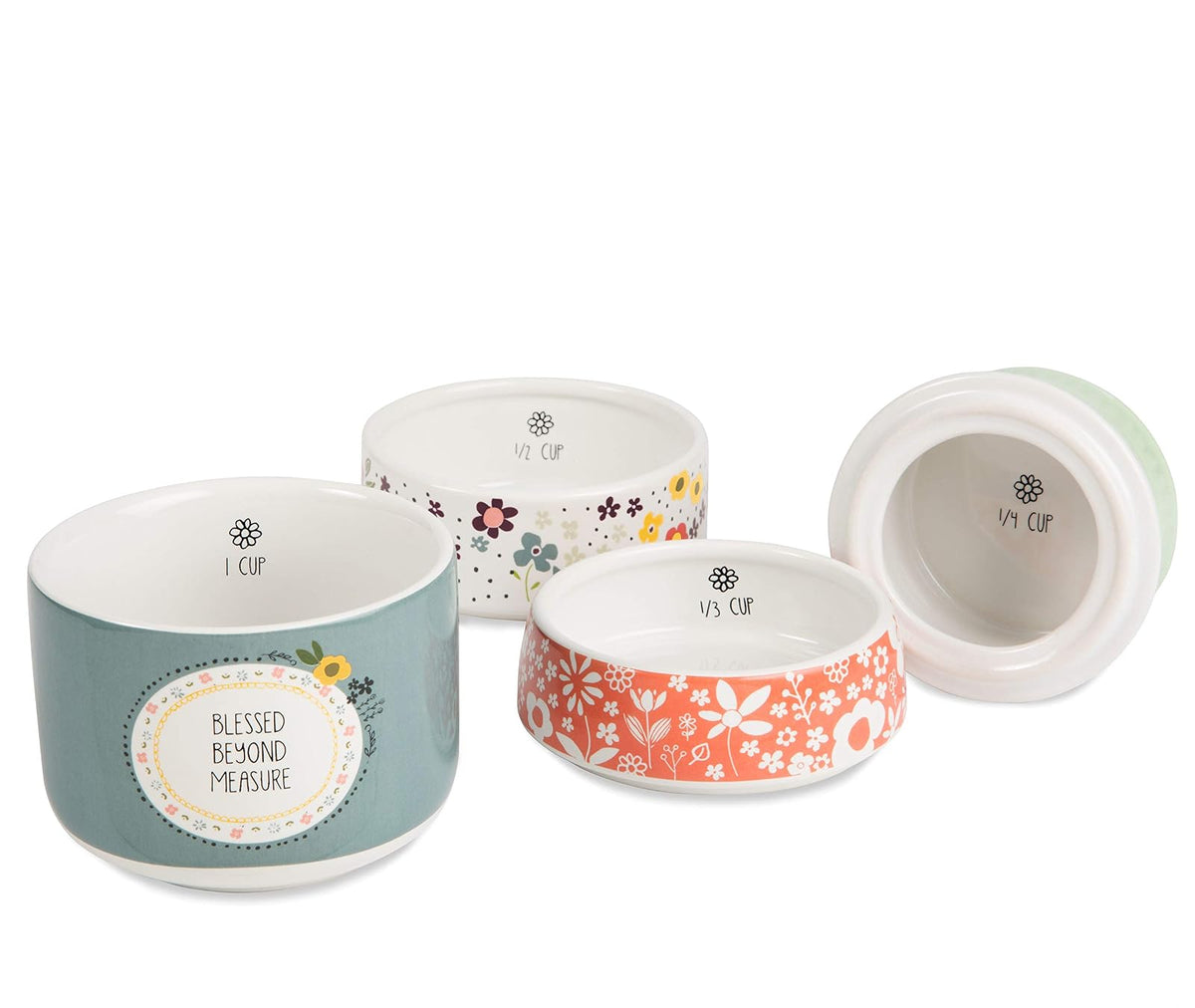 Love You More by Amylee Weeks 54217 - Juego de tazas medidoras, multicolor