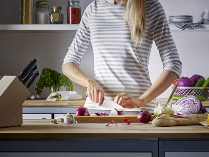 WÜSTHOF Gourmet Juego de cuchillos de chef de 2 piezas, color negro