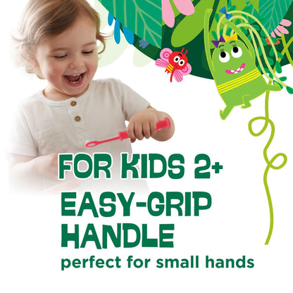 GUM 901B Monsterz Kids and Toddler Toothbrush, Soft, Ages 2+, 2 Count (Pack of 6)