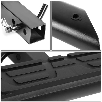 DNA Motoring PT-ZTL-8117 - Receptor de 2 Pulgadas, 36.5 x 3.75 Pulgadas, Barra de Enganche de Remolque, Color Negro