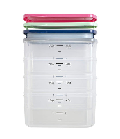 Fit & Fresh 225HL Juego de recipientes de control de porciones de taza, 2, verde
