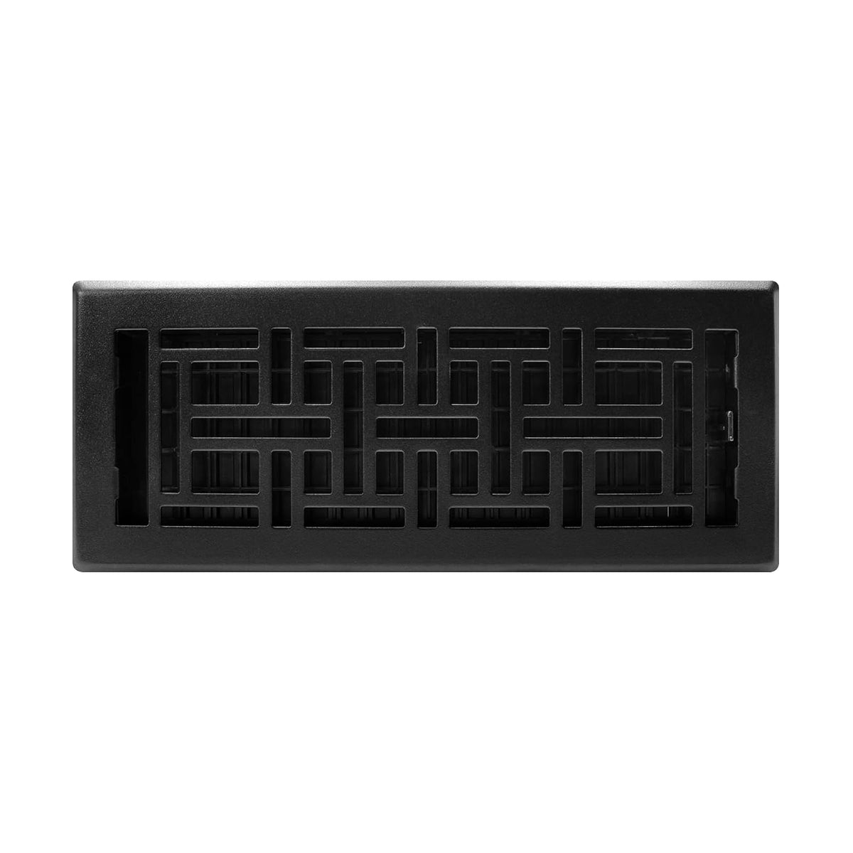 Decor Grates AJH412-BLK - Registro oriental de piso, color negro