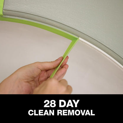 FrogTape - Cinta de pintor avanzada, 1.5 pulgadas de ancho (1.41 pulgadas x 45 yardas), cinta multisuperficie con bloque de pintura, se adapta alrededor de curvas y contornos, extraíble sin desgarros,