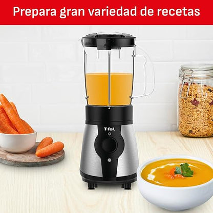 T-FAL Mini Procesador de alimentos/Licuadora Actimix | Resultados saludables y nutritivos gracias a sus múltiples usos, simplificado a un botón, capacidad de 750ml. BL1BKDMX