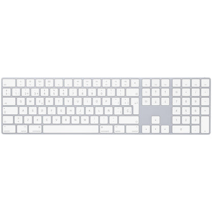 Teclado Magic Keyboard de Apple con Teclado numérico: Recargable, con conexión Bluetooth y Compatible con el Mac, iPad y iPhone; Español, Color Plata - 2025
