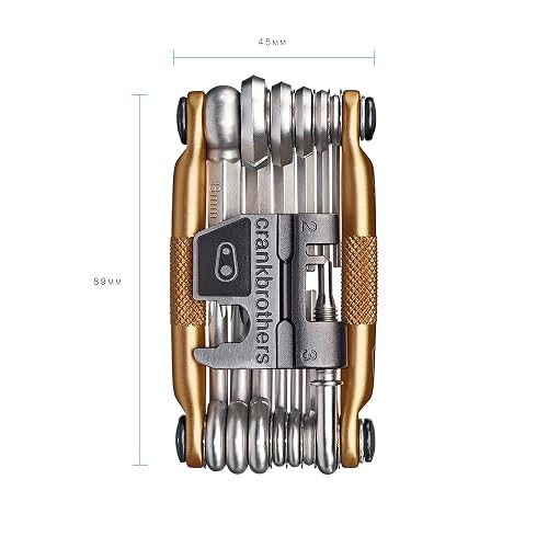 M19 - Herramienta Multiherramienta para Bicicleta de Acero, Torx, Hexagonal y Herramienta de Cadena Compatible