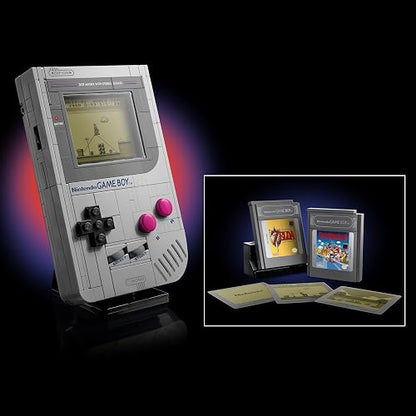 LEGO Game Boy Kit de Construcción de Modelo, Regalo para Jugadores y Fans Adultos de Nintendo, Set Coleccionable, Réplica Construible con Cartuchos Game Pak y Pantallas 72046