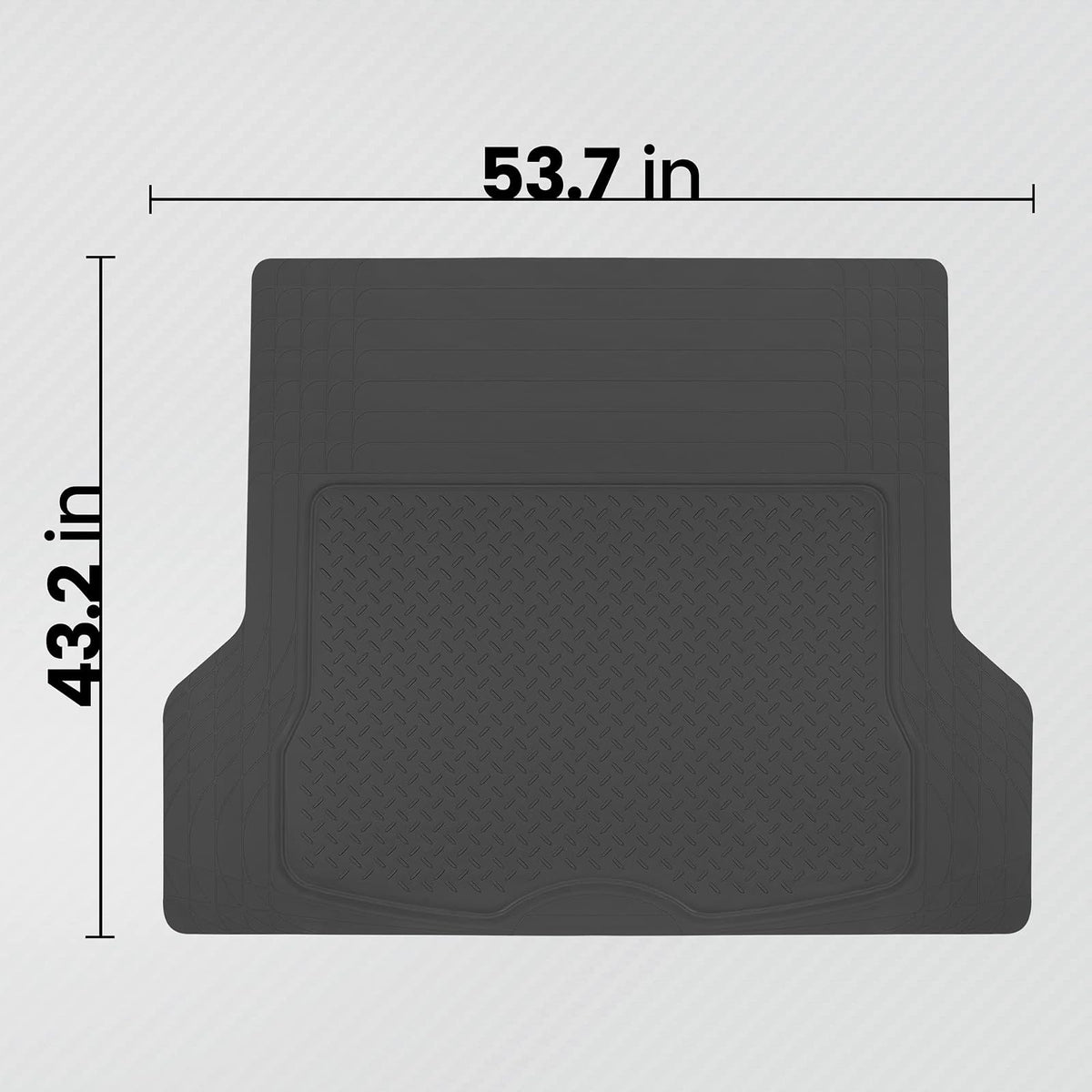 BDK Tapete de Carga para Todo Tipo de Clima de Goma HD, Negro, MT-785-BK
