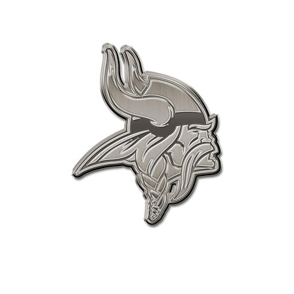 Rico Industries Emblema de Auto Metálico, Licencia Oficial NFL - Vikingos de Minnesota