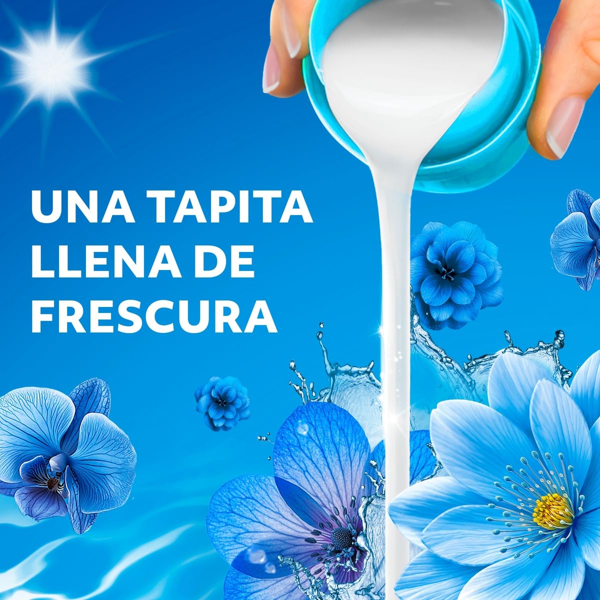 Downy Intense Fresh Suavizante de Ropa, Aroma con Notas Frescas, 24/7 Oliendo Rico, 4.8L, Perfume Fresco que Rinde el Doble
