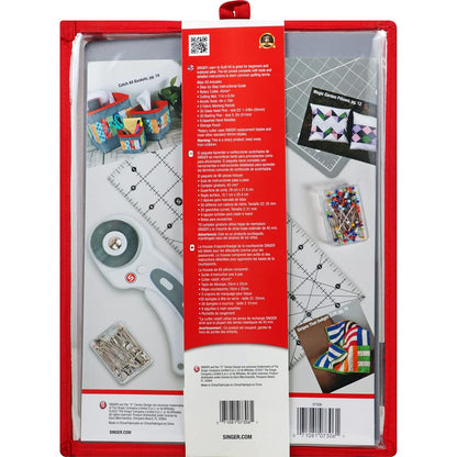 SINGER - Kit de costura para principiantes y adultos con cortador giratorio, tapete de corte, regla acrílica y más