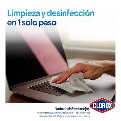 Pack Clorox Toallitas Desinfectantes 3 x 75 u (1 Crisp lemon + 2 Fresh scent)
