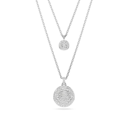 Swarovski Ginger Halskette, Damenkette mit Blauen Kristallen