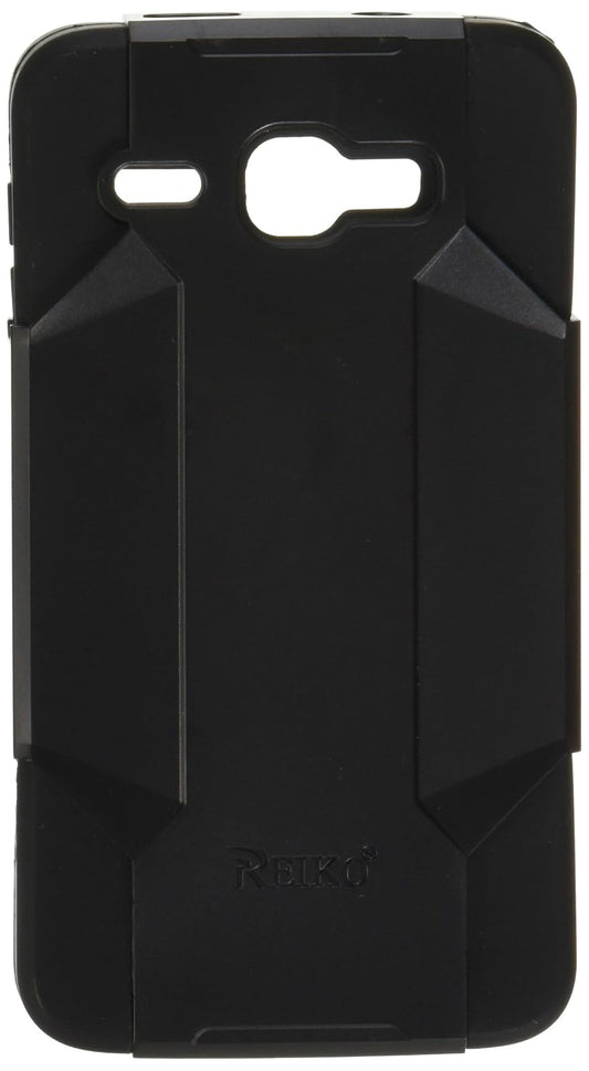 Reiko Silicone Case and Protector Cover Holster with Clip for Alcatel Onetouch Sonic LTE A851L, Black