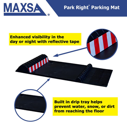 Maxsa 37359-2PK Parque Derecha 21 x 11 x 2 Pulgadas, Rojo