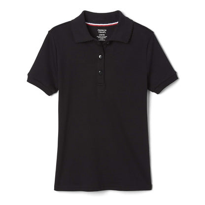 French Toast Polo Escolar Manga Corta Cuello Picot Niña - 10-12 - Negro -
