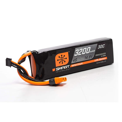 Spektrum 14.8V 3200mAh 4S 30C Smart LiPo Batería: IC3, SPMX32004S30